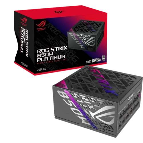 Блок питания ASUS 850W ROG-STRIX-850P-GAMING (90YE00W2-B0NA00) 16 Pin (PCIe 5.0 Connector Cable Details) документация, кабельные стяжки, комплект кабелей