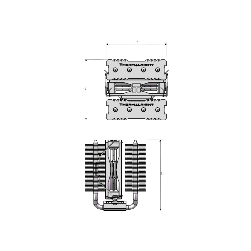 Кулер для процессора Thermalright Peerless Assassin 90 SE Black (TRPA90SEB)
