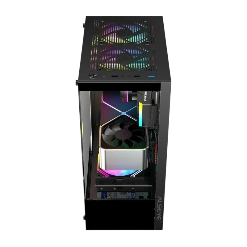 Компьютерный корпус ALSEYE Spider-B (5 fans ARGB) TG Black