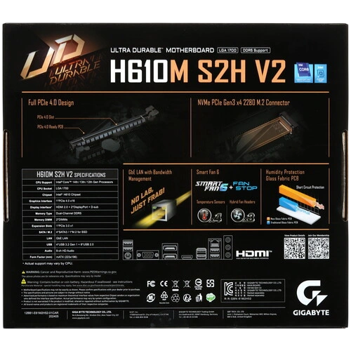 Материнская плата Gigabyte H610M S2H V2