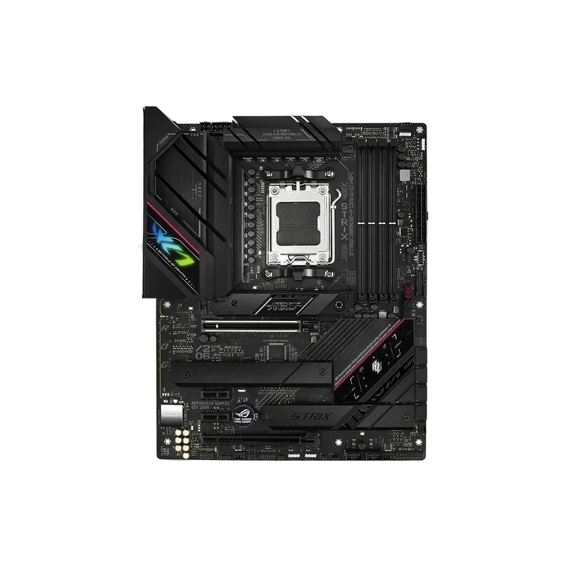 Материнская плата ASUS ROG STRIX B650E-F GAMING WIFI (90MB1BQ0-M0EAY0) 2 x кабель SATA, антенна Wi-Fi, брелок, документация, комплект наклеек, стяжки для кабелей