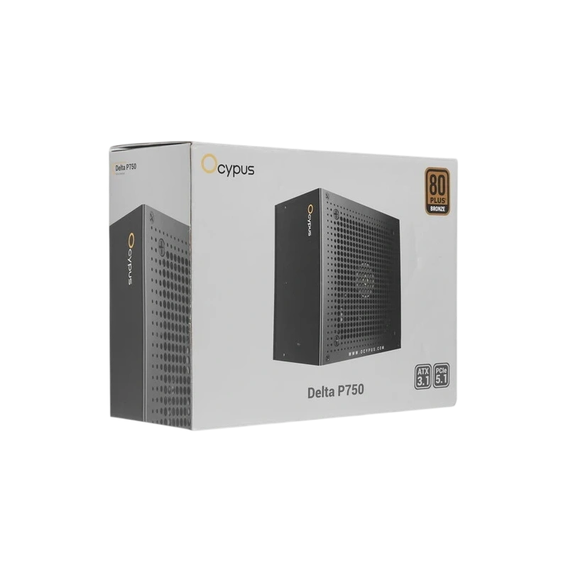Блок питания Ocypus 750W Delta P750 (Delta-P750-B1FDBK024X-EU) 16 Pin (PCIe 5.0 Connector Cable Details) документация, комплект крепежа