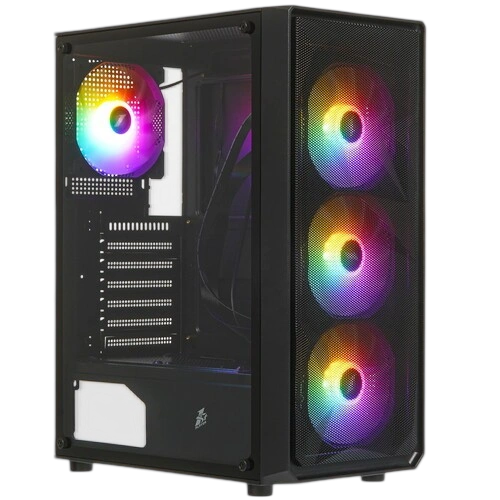 Компьютерный корпус 1STPLAYER FD3 FRGB Black (FD3-BK-4F1)
