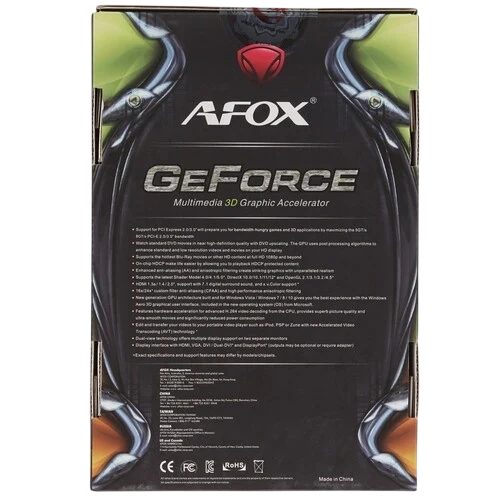 Видеокарта AFox (AF710-2048D3L5) GeForce GT 710 2 GB
