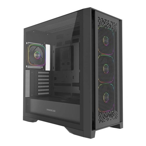 Компьютерный корпус Powercase ByteFlow Pro TG ARGB Black (CH9GPB-A4)