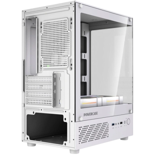 Компьютерный корпус Powercase Vision Micro M1 TG ARGB White (CVMM1W-A3)