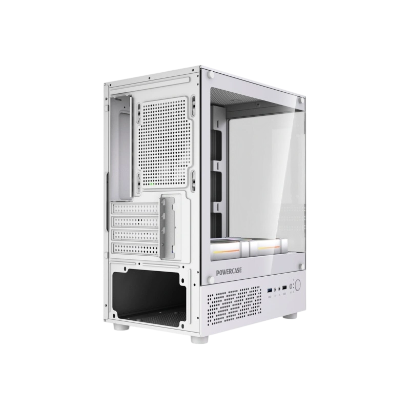 Компьютерный корпус Powercase Vision Micro M1 TG ARGB White (CVMM1W-A3)