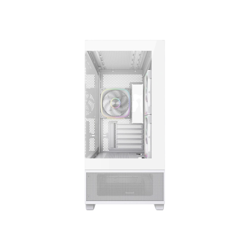 Компьютерный корпус Powercase Vision Micro S4W TG ARGB White (CVMMSHW-A3)