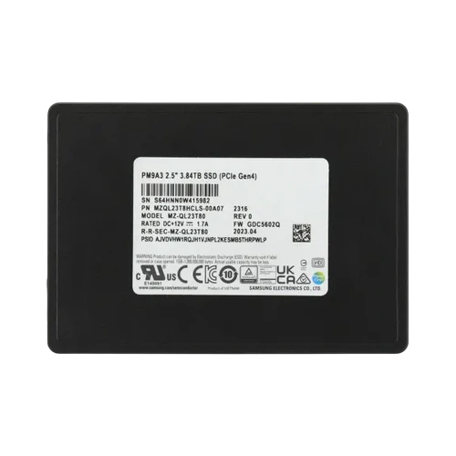 Твердотельный накопитель Samsung 3840 Gb ENTERPRISE (MZQL23T8HCLS-00A07)