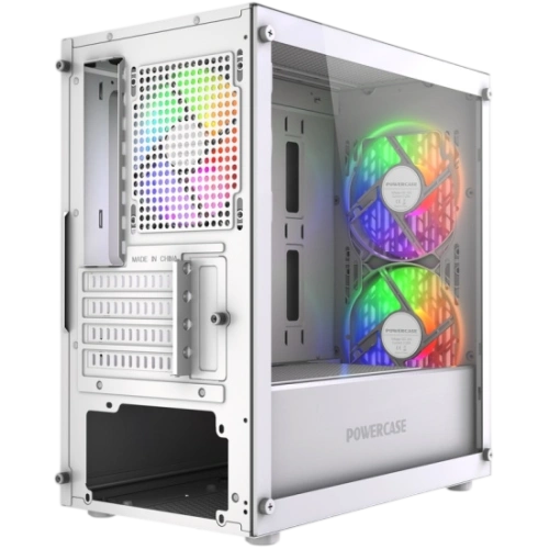 Компьютерный корпус Powercase Mistral Micro D3W TG ARGB V2 White (CMMDW-A3-V2)