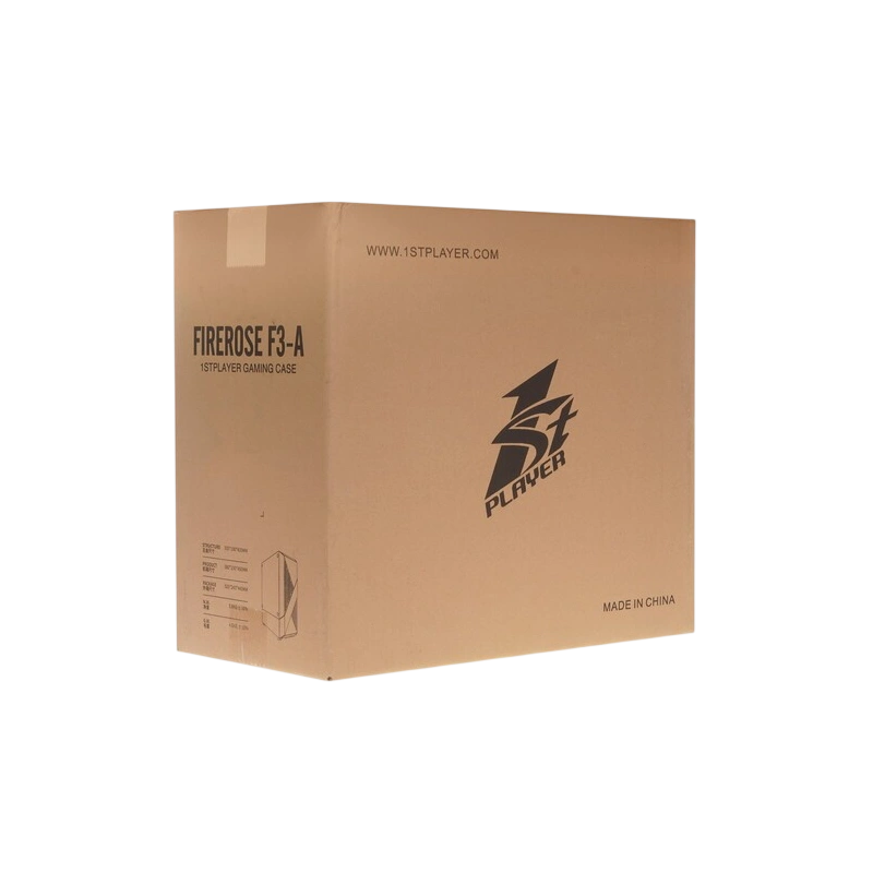 Компьютерный корпус 1STPLAYER FIREROSE F3-A ATX TG LED White (F3-A-WH-4F1)