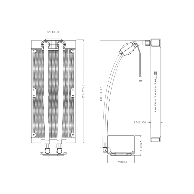 Система жидкостного охлаждения для процессора Thermalright Frozen Notte 240 V2 White ARGB (TRFN240WAV2)