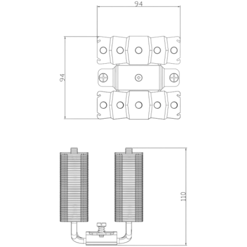 Кулер для процессора Thermalright Silver Soul 110 Black (TRSS110B)