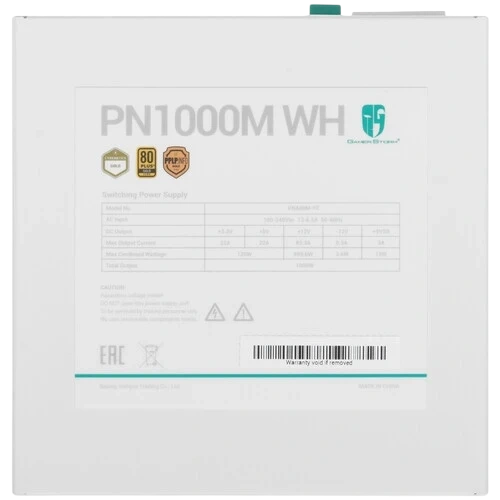 Блок питания Deepcool 1000W GAMERSTORM PN1000M WH 16 Pin (PCIe 5.0 Connector Cable Details)