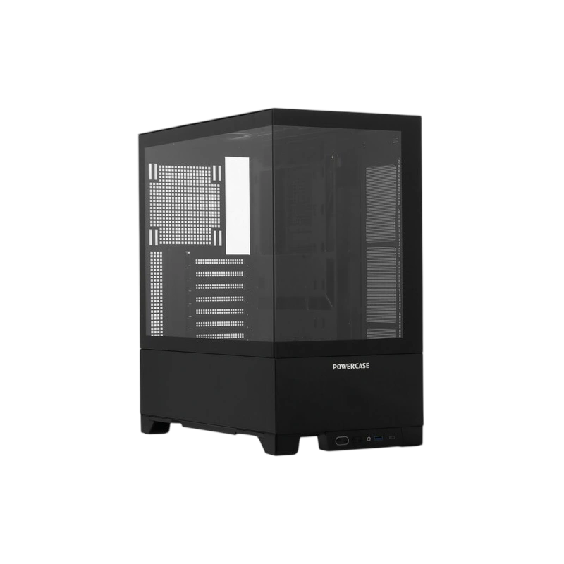 Компьютерный корпус Powercase VISION Black V2 TG Black (CVBAV2-L0) документация