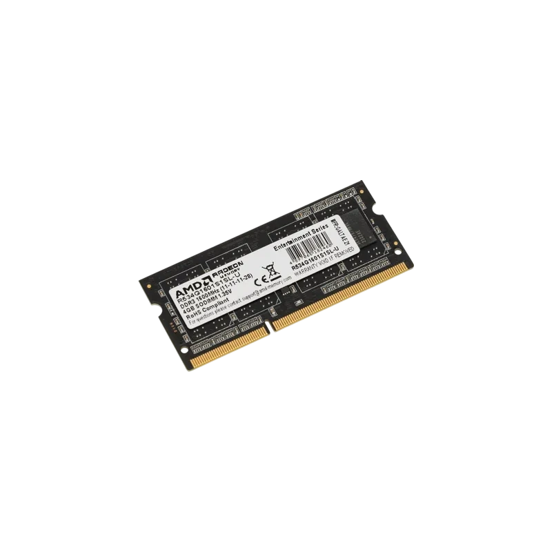 Оперативная память 4 Gb 1600 MHz AMD R5 ENTERTAINMENT SERIES Black (R534G1601S1SL-UO)