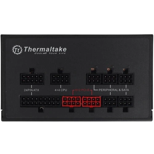 Блок питания Thermaltake 750W SMART PRO RGB (PS-SPR-0750FPCBEU-R) документация, кабельные стяжки, комплект кабелей, комплект крепежа