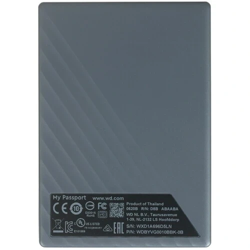 Внешний HDD Western Digital 1000 Gb My Passport Black (WDBYVG0010BBK-WESN)