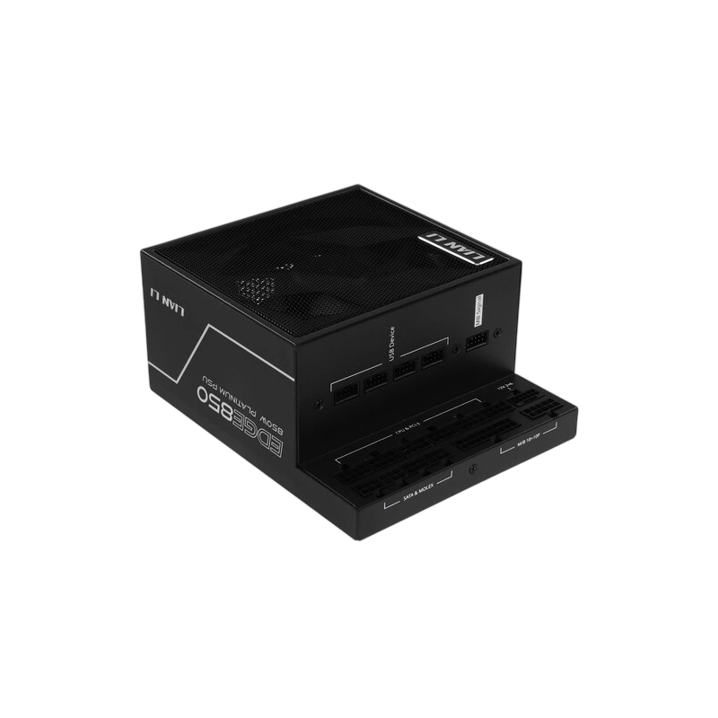 Блок питания Lian Li 850W EG0850 Black (G9P.EG0850.BE00.RU) 16 Pin (PCIe 5.1 Connector Cable Details) документация, комплект кабелей