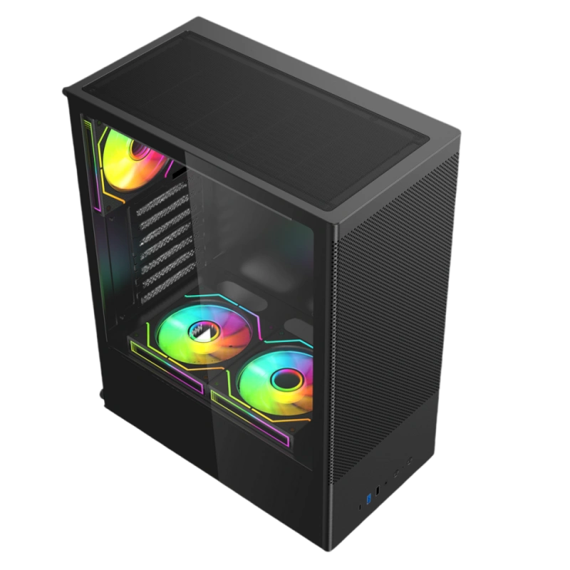 Компьютерный корпус ACD Citadel 108B TG Black (AH-SI2G0-000)