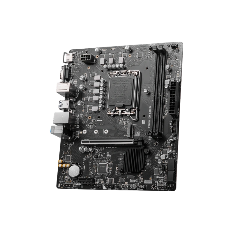 Материнская плата MSI PRO H610M-E DDR4 2 x кабель SATA, документация, задняя планка