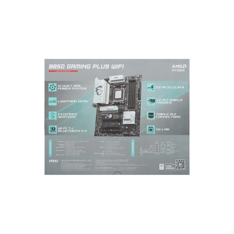 Материнская плата MSI B850 GAMING PLUS WIFI