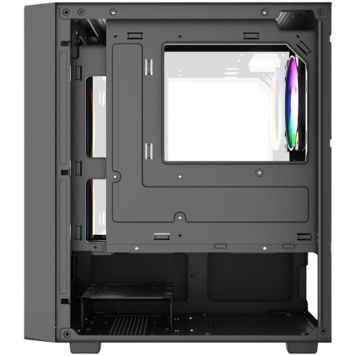 Компьютерный корпус Powercase Mistral SM02 TG FRGB Black (CMMSM02B-L3)
