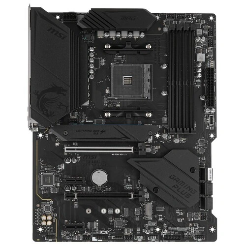 Материнская плата MSI MPG B550 GAMING PLUS 2 x кабель SATA, документация
