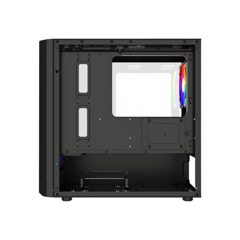 Компьютерный корпус Powercase Mistral Micro D3B ARGB V2 Black (CMMDB-A3-V2)