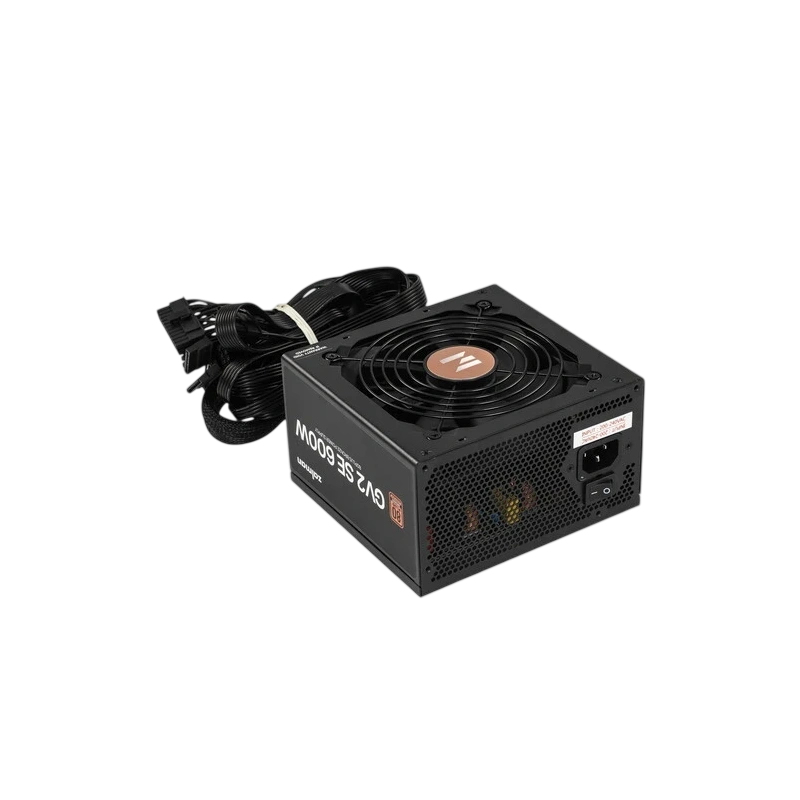 Блок питания Zalman 600W (ZM600-GV2SE) документация, кабельные стяжки, комплект крепежа