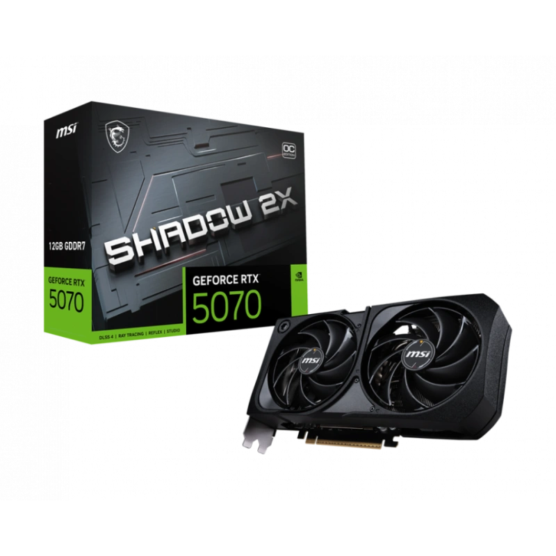 Видеокарта MSI (G5070-12S2C) GeForce RTX 5070 12G SHADOW 2X OC