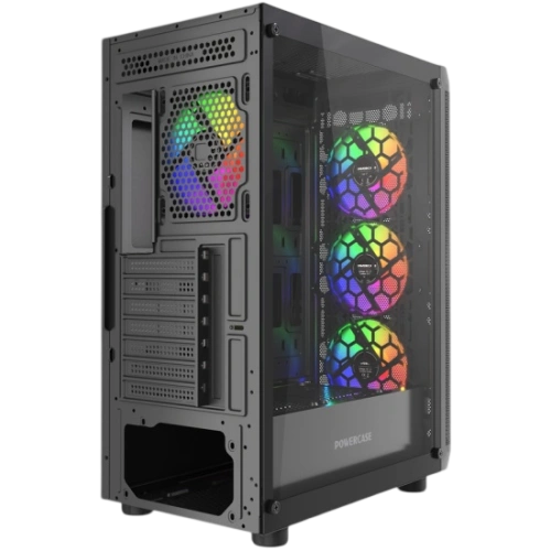 Компьютерный корпус Powercase Mistral EA22 TG FRGB Black (CMAEA22-L4)