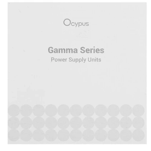 Блок питания Ocypus 650W Gamma P650 (Gamma-P650-W1HDBK024X-EU) документация, кабельные стяжки, комплект крепежа
