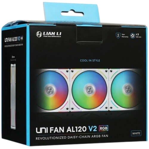 Комплект вентиляторов для корпуса Lian Li UNI FAN AL120 V2 ARGB White (G99.12ALV23W.R0)