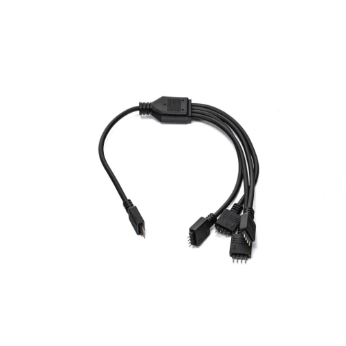 Кабель разветвитель EKWB EK-RGB 4-Way Splitter Cable RGB 4-pin (12V+ R G B) черный