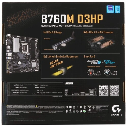 Материнская плата Gigabyte B760M D3HP документация