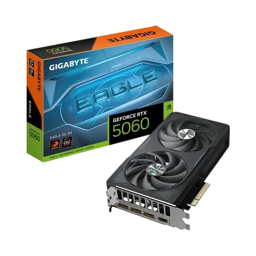 Видеокарта Gigabyte (GV-N5060EAGLE OC-8GD) GeForce RTX 5060 8GB EAGLE OC
