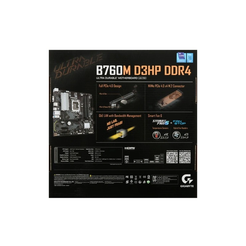 Материнская плата Gigabyte B760M D3HP DDR4