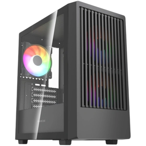 Компьютерный корпус Powercase Mistral SM07 TG ARGB Black (CMMSM07B-A3)