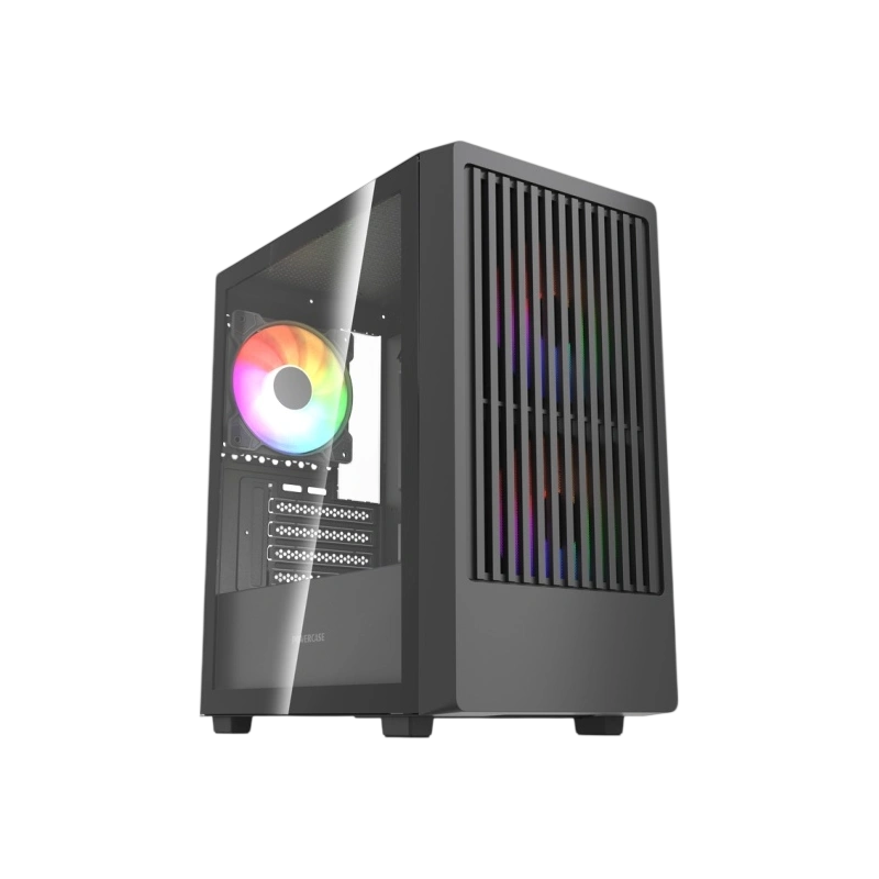 Компьютерный корпус Powercase Mistral SM07 TG ARGB Black (CMMSM07B-A3)