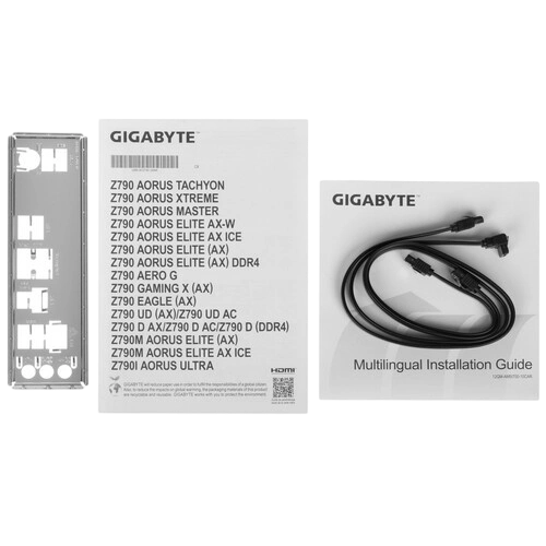 Материнская плата Gigabyte Z790 D 2 x кабель SATA, документация