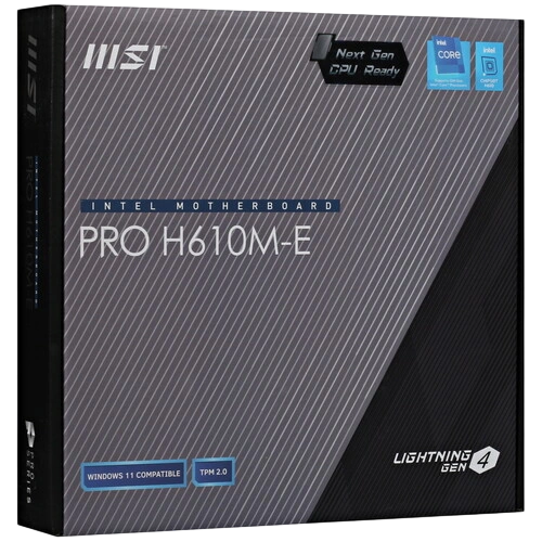 Материнская плата MSI PRO H610M-E