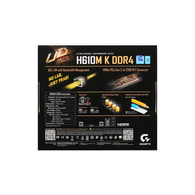 Материнская плата Gigabyte H610M K DDR4