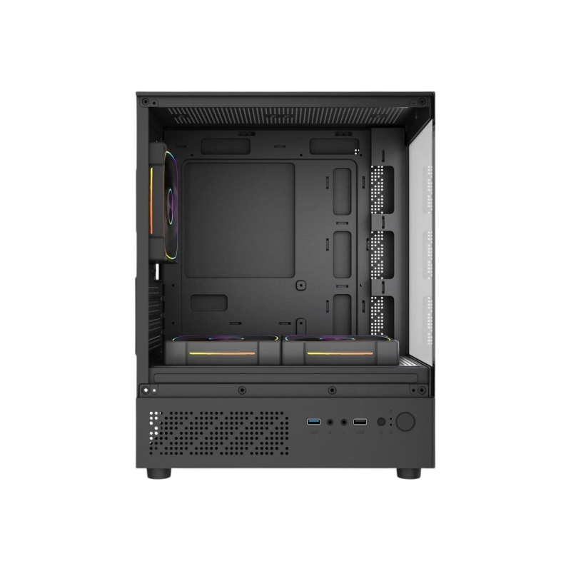 Компьютерный корпус Powercase Vision Micro M1 TG ARGB Black (CVMM1B-A3)