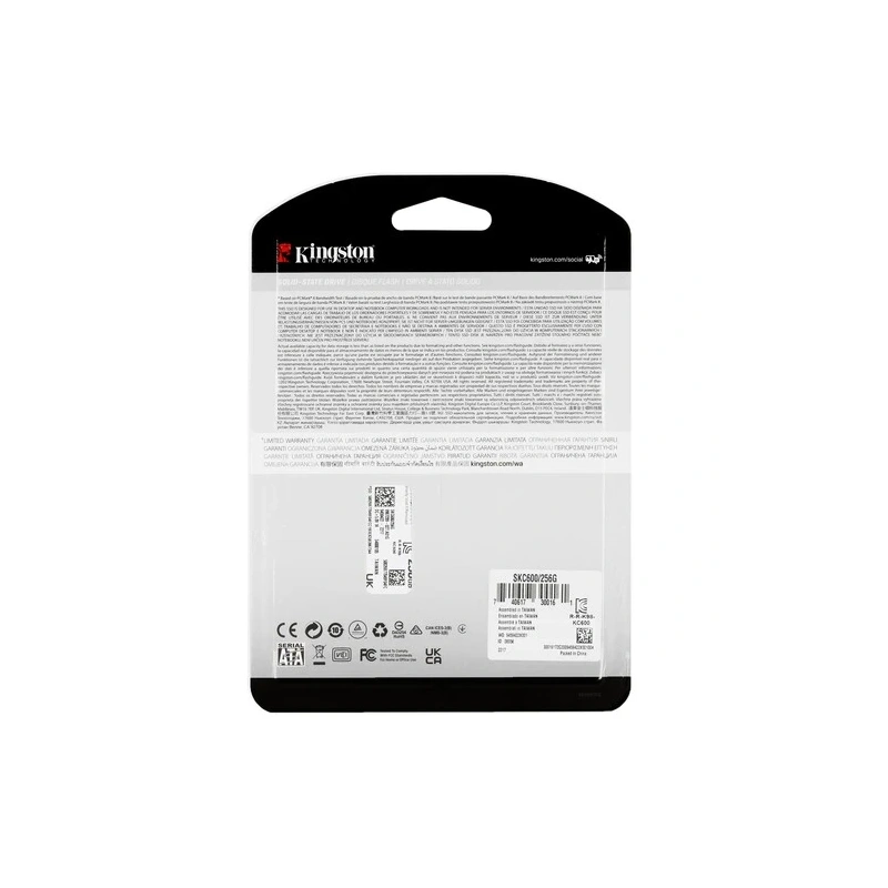 Твердотельный накопитель Kingston 256 Gb KC600 (SKC600/256G)