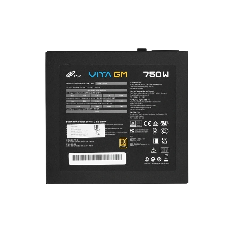 Блок питания FSP 750W VITA-750GM 16 Pin (PCIe 5.0 Connector Cable Details)