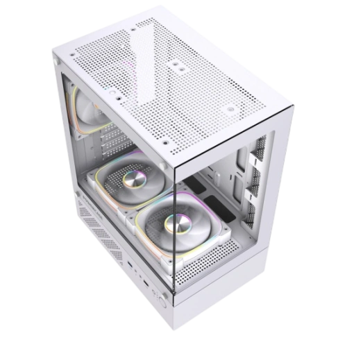 Компьютерный корпус Powercase Vision Micro M1 TG ARGB White (CVMM1W-A3)