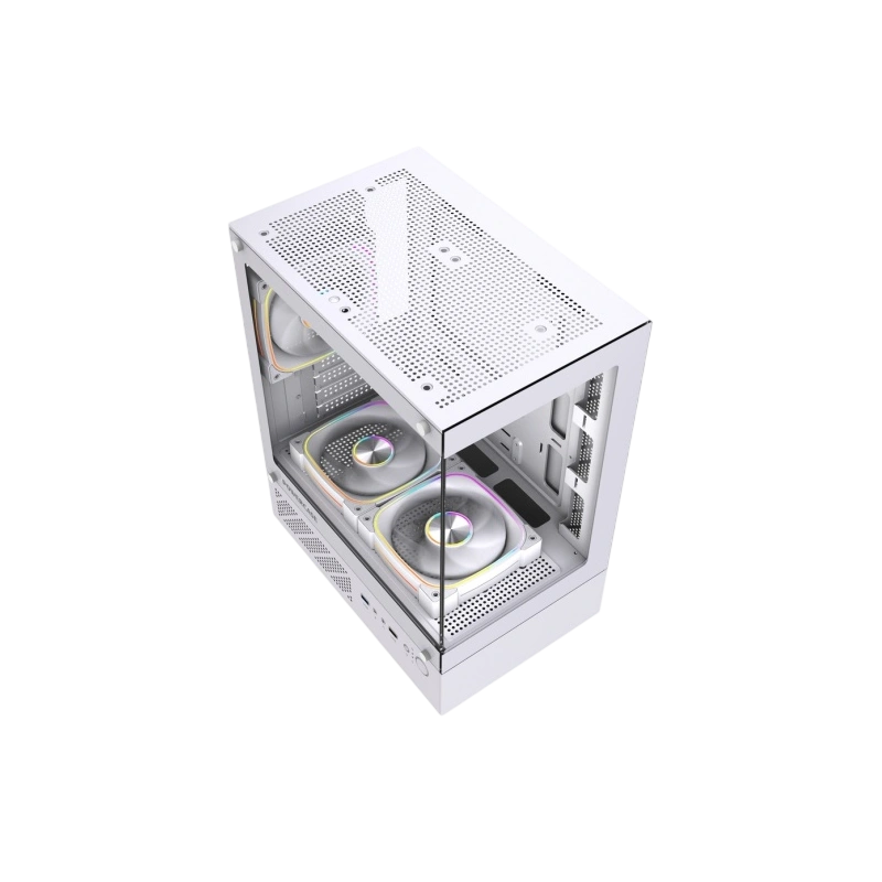 Компьютерный корпус Powercase Vision Micro M1 TG ARGB White (CVMM1W-A3)