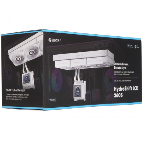 Система жидкостного охлаждения для процессора Lian Li HydroShift LCD 360S White (G89.GHSLCD36SW.R0)