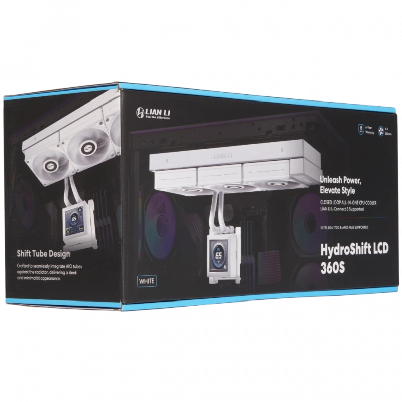 Система жидкостного охлаждения для процессора Lian Li HydroShift LCD 360S White (G89.GHSLCD36SW.R0)